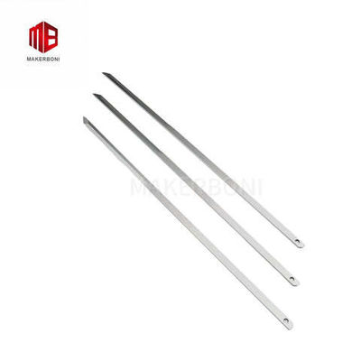 801439 IX6 Kesme bıçağı Çift delik 310x7.0x2.0mm İç çamaşır endüstrisi için tek delik