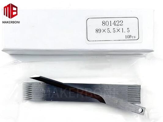 801422 89x5.5x1.5mm Tungsten Çelik Bıçak 10'lu Paket Lectra Kesiciler İçin | Deri ve Kompozitler İçin Hassas Bıçaklar